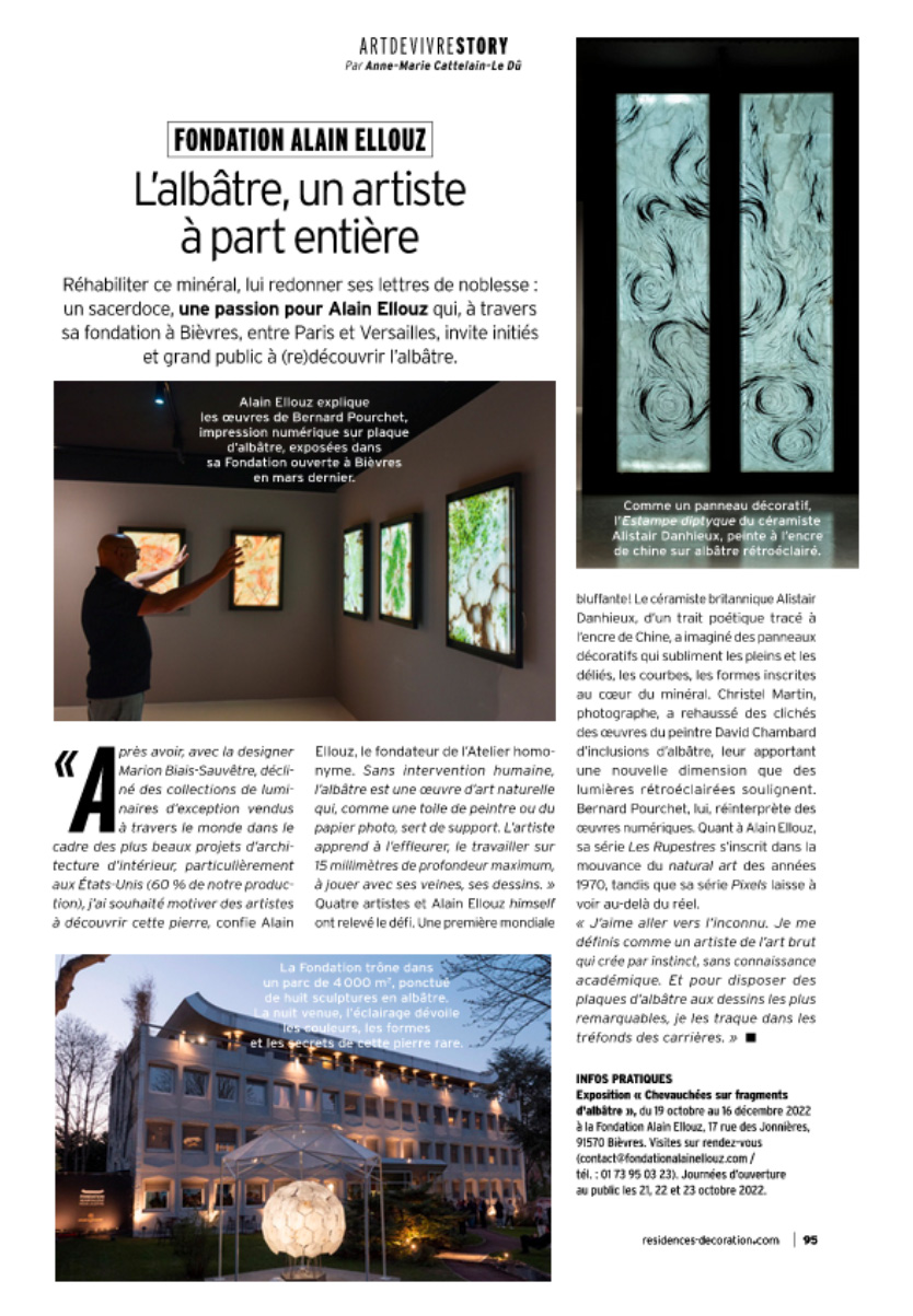 Article Residence-decoration, Alain Ellouz Pourchet