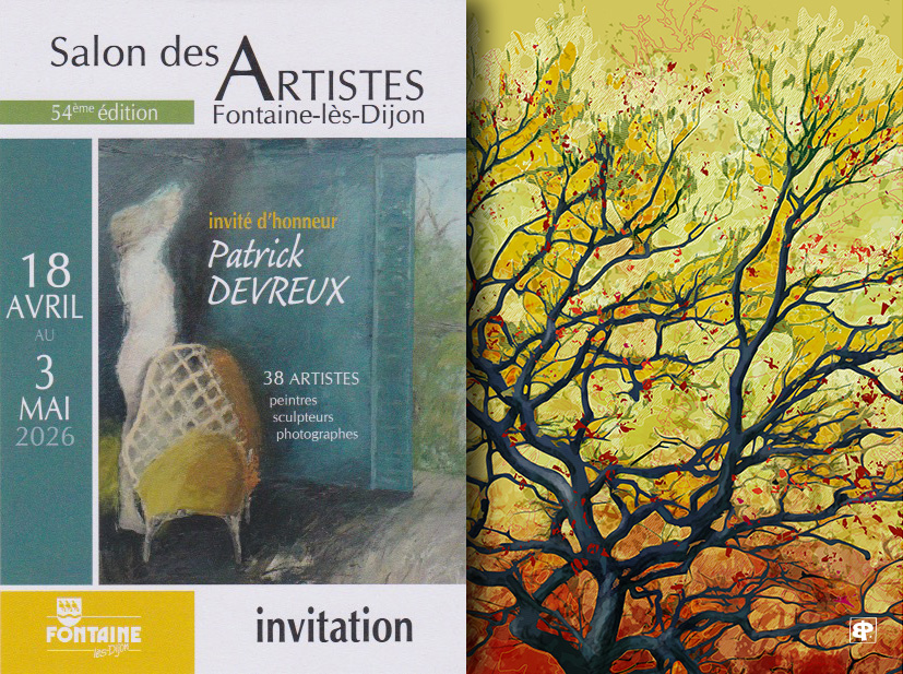 Salon des Artistes Fontaine les Dijon, art numérique, création imprimée sur bois